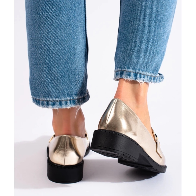 Women's gold shoes golden 1