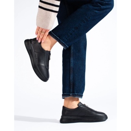 Black leather women's shoes by T.Sokolski 2