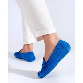 Blue suede loafers 1 Blue suede loafers 1