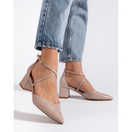 Goodin Dark beige women's pointed sandals 2