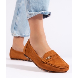 Women's camel suede moccasins brown 2 Women's camel suede moccasins brown 2