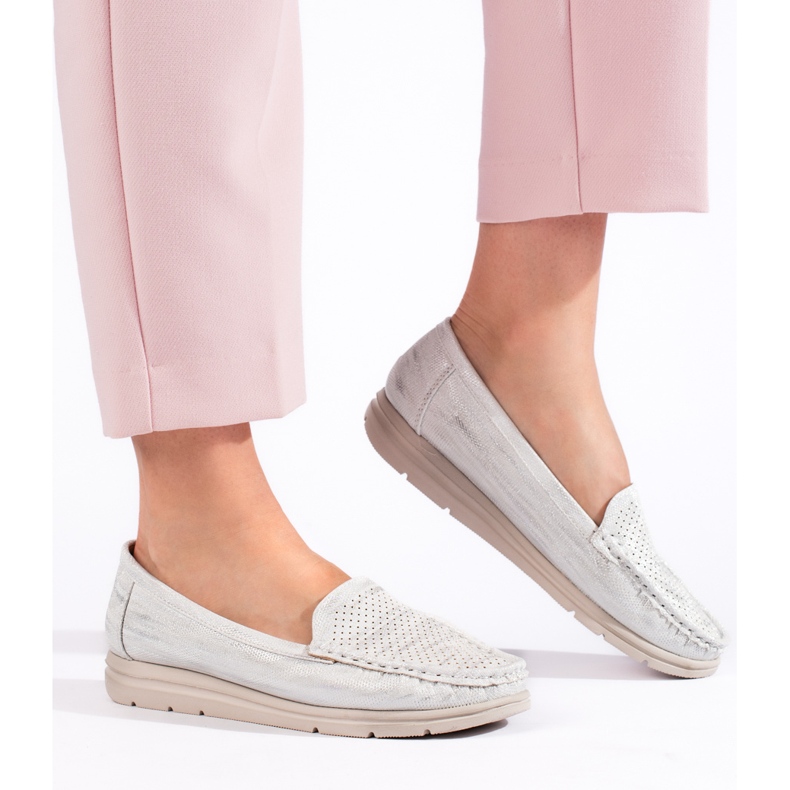 Women's white loafers 2 Women's white loafers 2