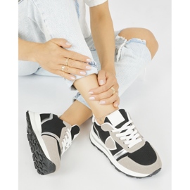 Women's black and beige sports shoes 2 Women's black and beige sports shoes 2