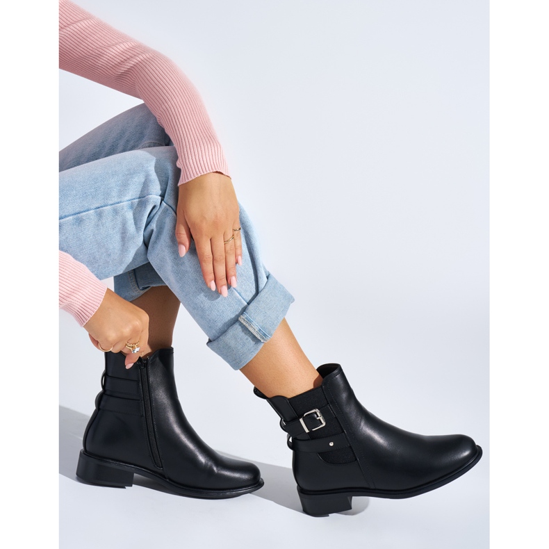 Black women's ankle boots 2