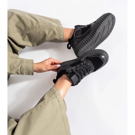 Black high top women's sneakers 1 Black high top women's sneakers 1