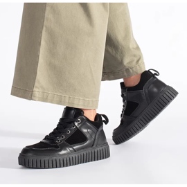 Black high top women's sneakers 2 Black high top women's sneakers 2