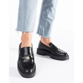 Seastar Black women's loafers on the platform 1