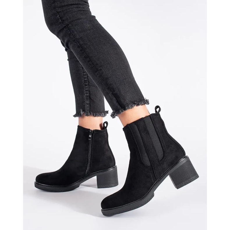 Seastar Black suede Jodhpur boots on the post 2