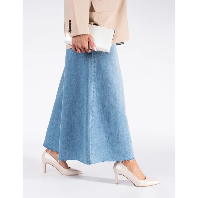 Classic elegant pearl pumps with a stiletto heel beige 2