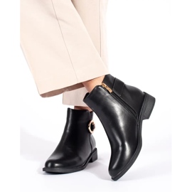 Black classic women's ankle boots 1