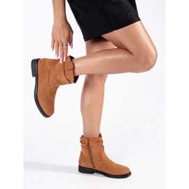 Women's Brown Suede Cowboy Boots 1