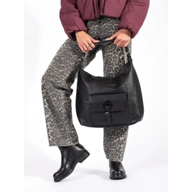 Black women's Chelsea boots made of genuine leather by Sergio Leone 1 Black women's Chelsea boots made of genuine leather by Sergio Leone 1