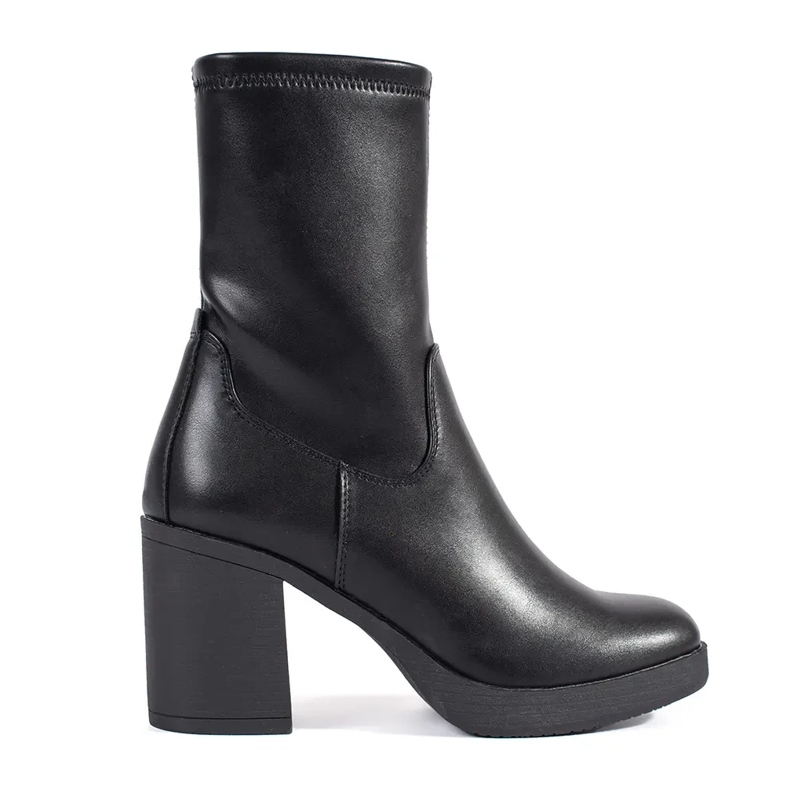 Black women's ankle boots with a heel Sergio Leone 1