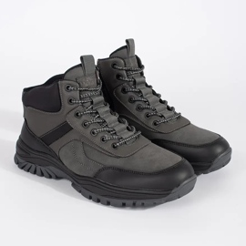 Men's gray winter trekking shoes grey 1