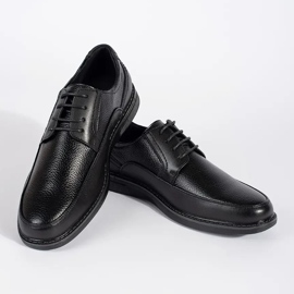 Black men's lace-up shoes 1