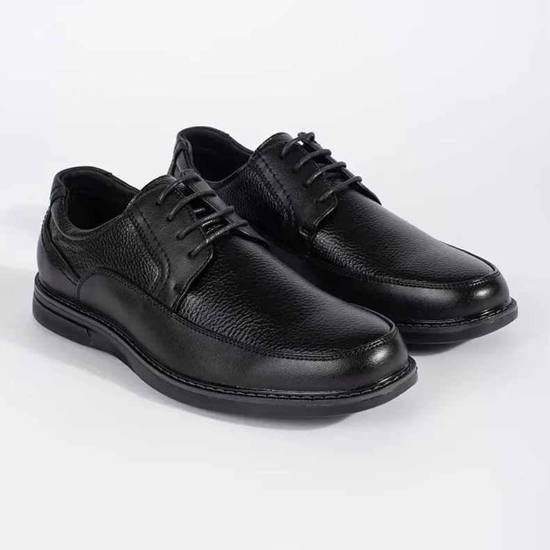Black men's lace-up shoes 2