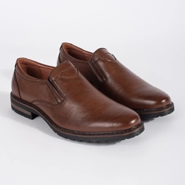 Men's brown slip-on shoes 2