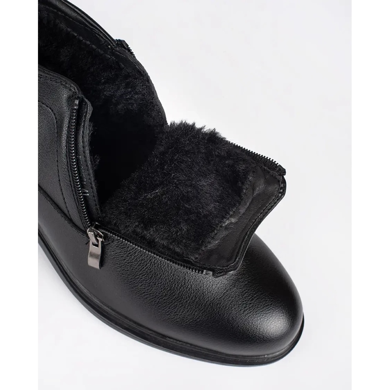 Black winter men's insulated boots 1 Black winter men's insulated boots 1