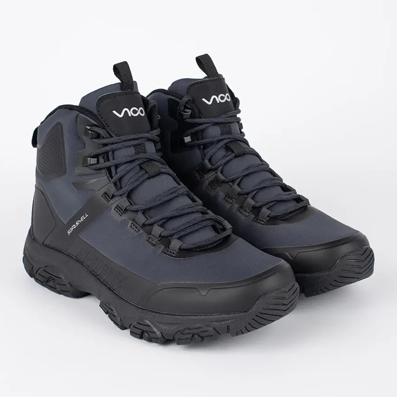 Vico Navy blue men's lace-up winter boots 1 Vico Navy blue men's lace-up winter boots 1