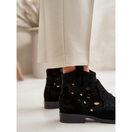 S.Barski Women's openwork boots for the Black Castle S. Barski HY42-081 3