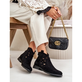 S.Barski Women's openwork boots for the Black Castle S. Barski HY42-081 4