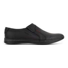 Polbut Men's leather slip-on shoes 334N Plb black 2