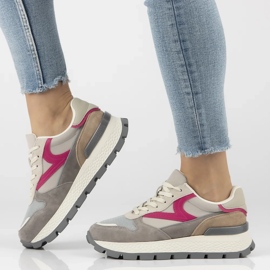 Filippo DP7070/25 leather sneakers beige 1