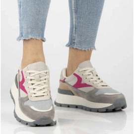 Filippo DP7070/25 leather sneakers beige 2