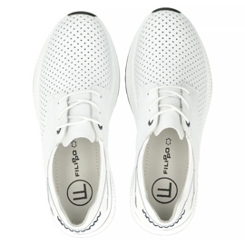 Filippo Dp6022/25 leather sneakers white 2