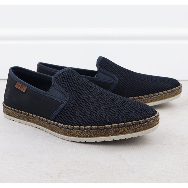 Men's shoes inserted espadrilles navy blue rieker b5265-14 1 Men's shoes inserted espadrilles navy blue rieker b5265-14 1
