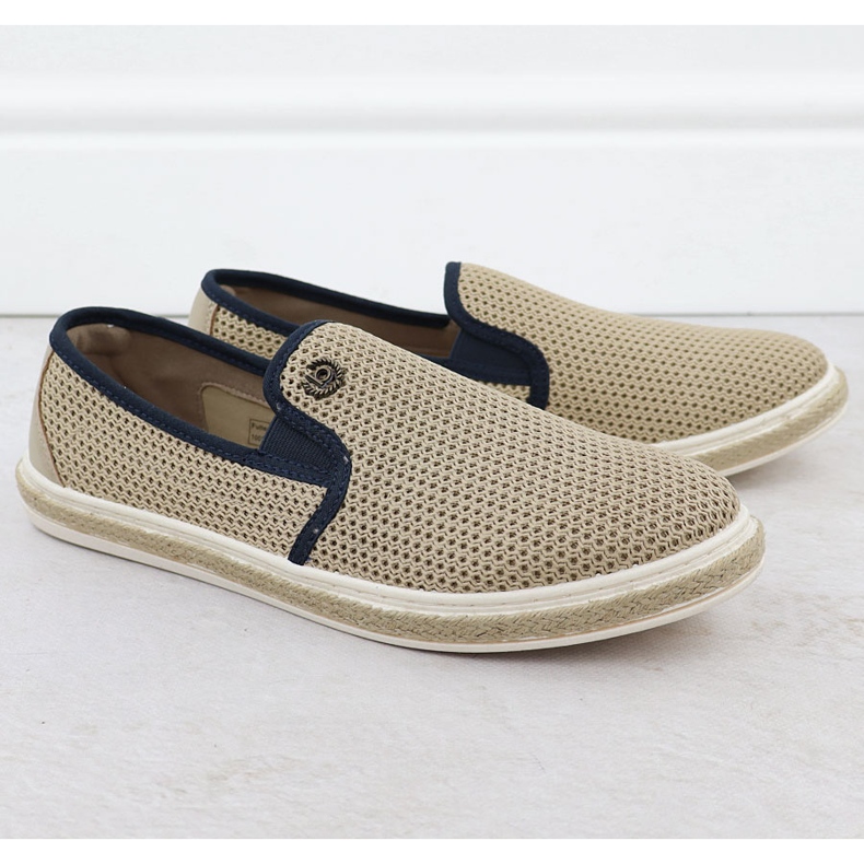 Men's shoes slipped in Bugatti 321-ASP61-6900 espadrilles beige 1 Men's shoes slipped in Bugatti 321-ASP61-6900 espadrilles beige 1