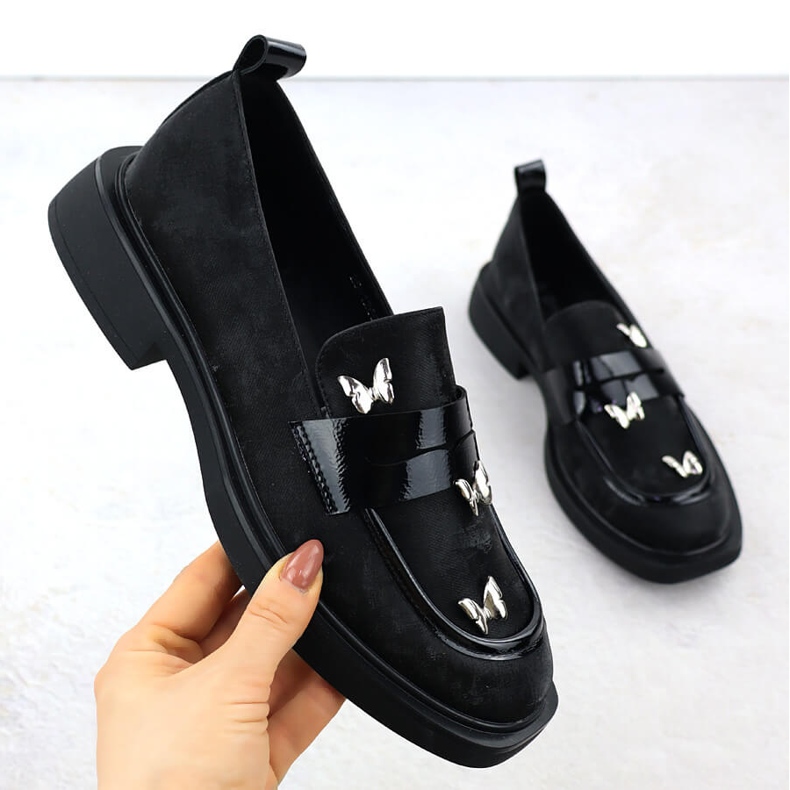 Women's shoes lords with butterflies black potocki sz12650 1 Women's shoes lords with butterflies black potocki sz12650 1