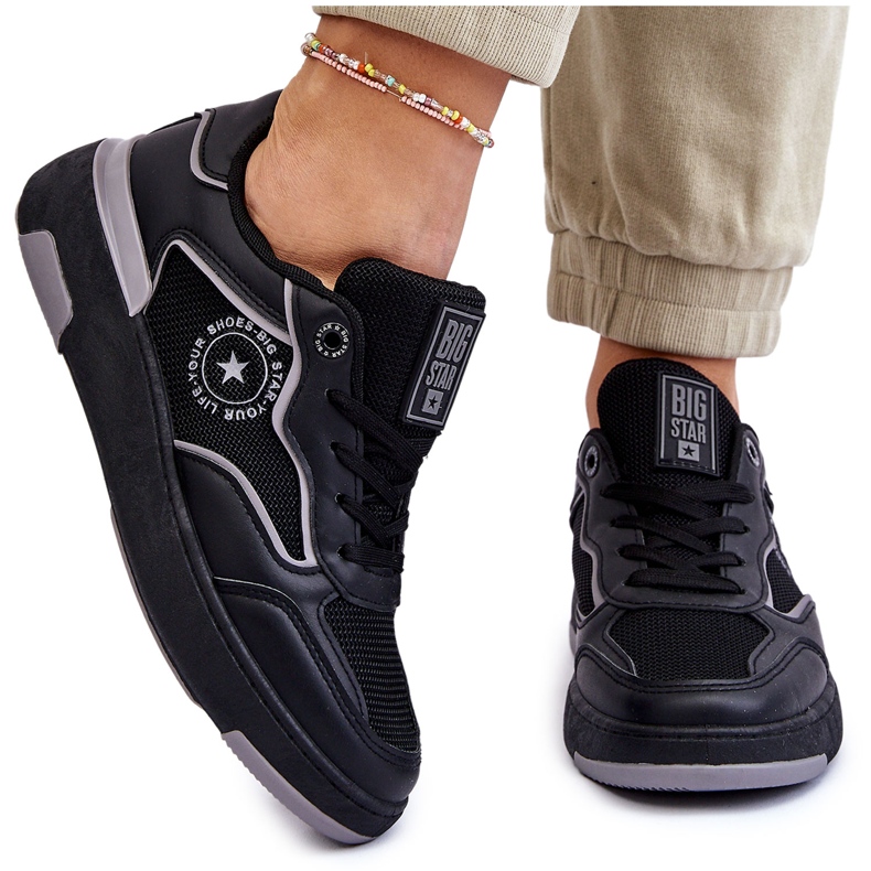 Women's Big Star LL2744443 Black-Share sports shoes 4