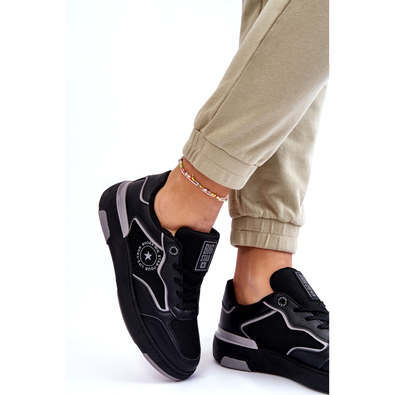 Women's Big Star LL2744443 Black-Share sports shoes 2