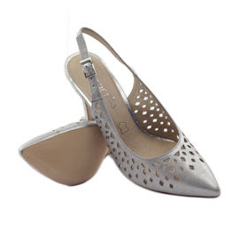 Caprice pumps women's shoes 29612 grey 3