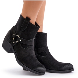 Zazoo leather insulated women's high heels 60477 black 5 Zazoo leather insulated women's high heels 60477 black 5