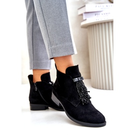 S.Barski Insulated women's boots with a zipper ornament S. Barski HY42-715 black 4 S.Barski Insulated women's boots with a zipper ornament S. Barski HY42-715 black 4