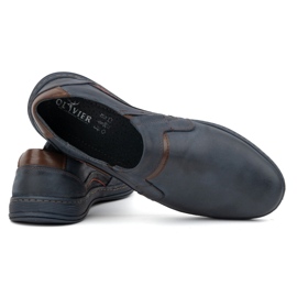 Olivier Men's moccasins leather 520 navy blue 3 Olivier Men's moccasins leather 520 navy blue 3