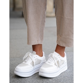 Women's sneakers with a white pattern 2