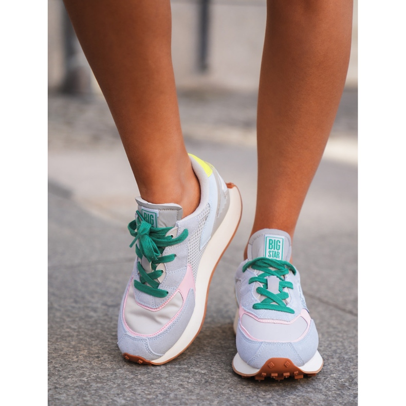 Women's sneakers on the Memory Foam System Big Star NN274682 blue platform 2