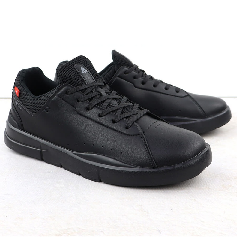 Men's leather sports shoes black mcarthur mc19 1 Men's leather sports shoes black mcarthur mc19 1