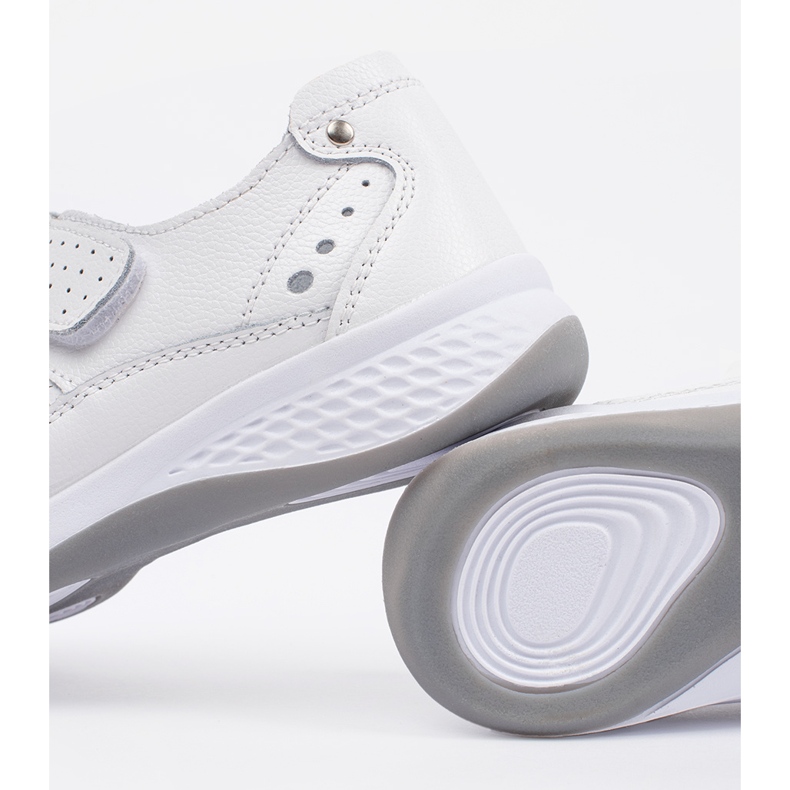 Goodin Dropped white leather sandals 2 Goodin Dropped white leather sandals 2