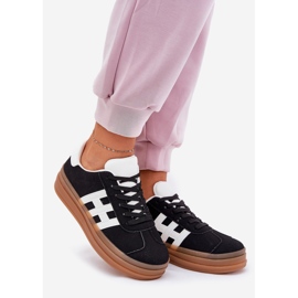 Women's Platform Sneakers Black 1