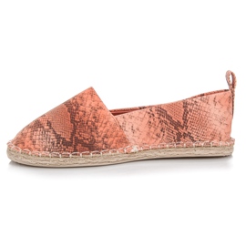 Mckeylor Espadrilles with an animal pattern pink 1