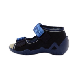 Befado sandals 250p leather insert navy blue blue 2 Befado sandals 250p leather insert navy blue blue 2
