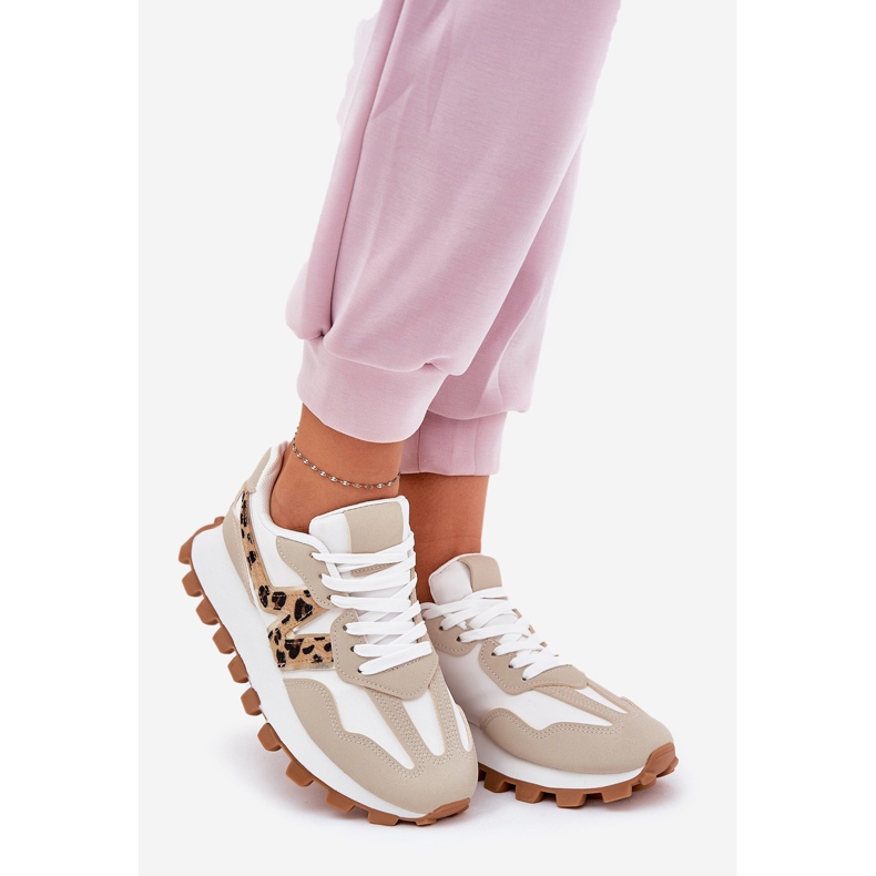 Sneakers Sports shoes women's beige leopard print 1 Sneakers Sports shoes women's beige leopard print 1