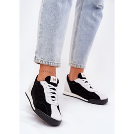 Laura Messi 2935 Women's Leather Sports shoes black 2