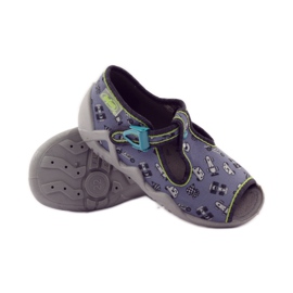 Befado slippers 217p092 chasers green grey black white 3