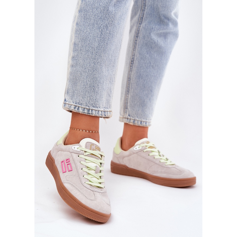 Suede sports shoes for women D.Franklin DFSH387005 Trooped white 2