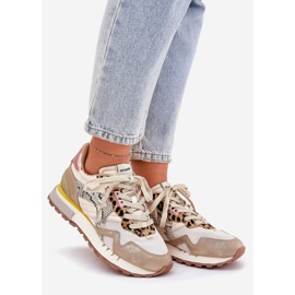 Sneakers women's sports shoes D.Franklin dfsh378006 gold golden 1